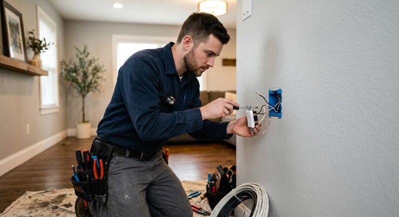 Electrical equipment and wiring in a commercial building