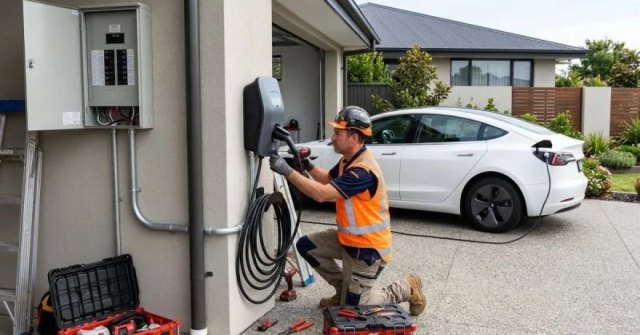 Residential parking space and electrical panel for an EV charger installation estimate
